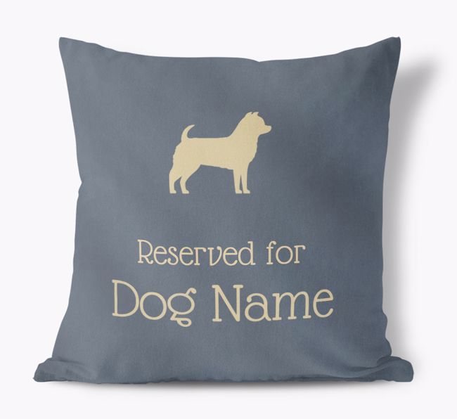 Reserved for {dogsName}: Personalised {breedFullName} Soft Touch Cushion 